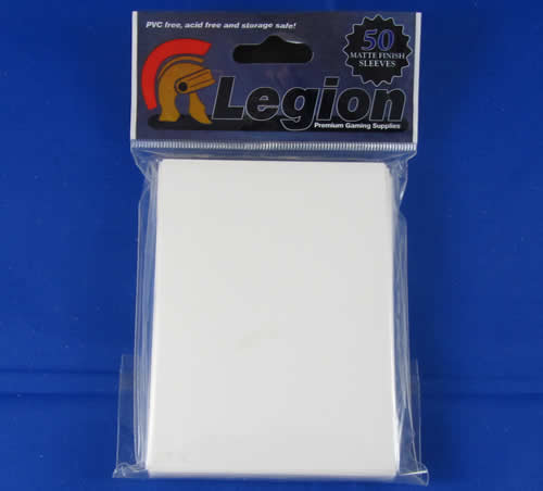 LGNWHIMAT Matte White Sleeeves (50) by Legion Supplies (ONLINE ORDER ONLY)