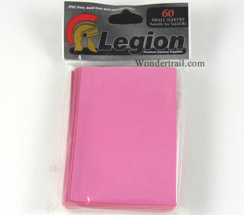 LGNYGOPNK Pink Small Sleeves (60) by Legion Supplies (ONLINE ORDER ONLY)