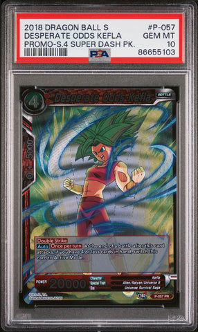 2018 DRAGON BALL SUPER DESPERATE ODDS KEFLA #P-057 - PSA 10 (Online Order Only)