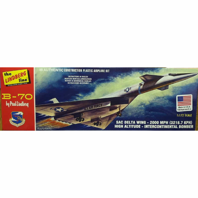 LIN413 B-70 Bomber 1/180 Scale Plastic Model Kit Lindberg (ONLINE ORDER ONLY)