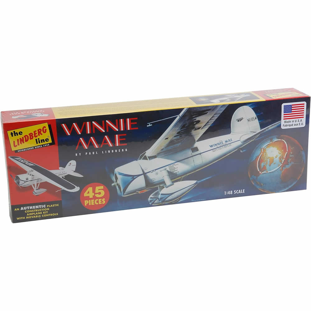 LIN502 Winnie Mae Lockheed Vega 5-C 1/48 Scale Plastic Model Airplane Kit (ONLINE ORDER ONLY)
