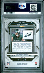 Graded 2022 Panini Prizm Lane Johnson #239 /149 Red Wave Philadelphia Eagles Football Card PSA 10 Gem Mint (ONLINE ORDER ONLY)