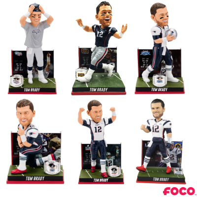 Tom Brady Super Bowl Moments Bobbleheads (ONLINE ORDER ONLY)