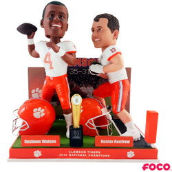 Deshaun Watson to Hunter Renfrow Clemson Tigers National Championship Game Bobblehead (ONLINE ORDER ONLY)