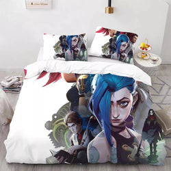 LOL Arcane Season 2 Bedding Set Pattern Quilt Cover Without Filler (Online Order Only)
