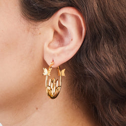 League of Legends X RockLove SPIRIT BLOSSOM Syndra Hoop Earrings (ONLINE ORDER ONLY)