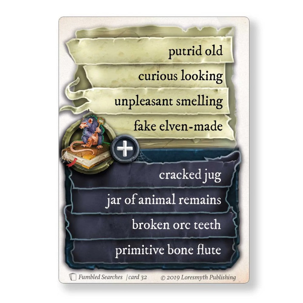 Dungeon Discoveries - Fumbled Searches - Card Deck (ONLINE ORDER ONLY)
