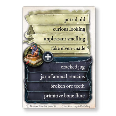 Dungeon Discoveries - Fumbled Searches - Card Deck (ONLINE ORDER ONLY)