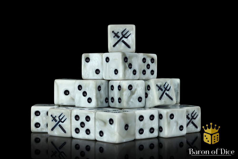 Lake Militia Dice - Crossed Weapons (ONLINE ORDER ONLY)
