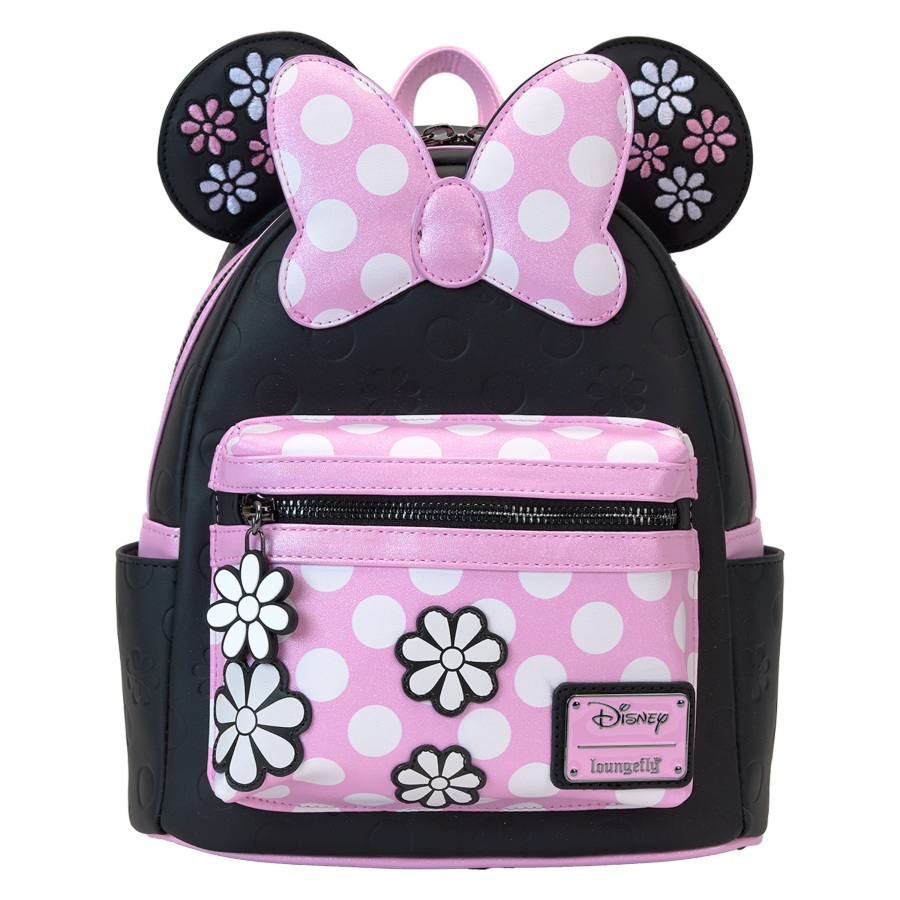 Disney Minnie Mouse Floral Rock the Dots Mini Backpack by Loungefly (Online Order Only)