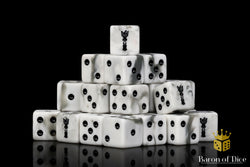 Dark Tower, White, Square 16mm Dice (ONLINE ORDER ONLY)