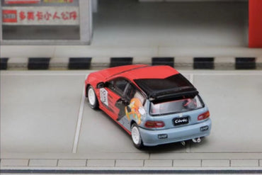Street Weapon Honda Civic EG6 "KNUCKLES" Sonic livery 1:64 (ONLINE ORDER ONLY)