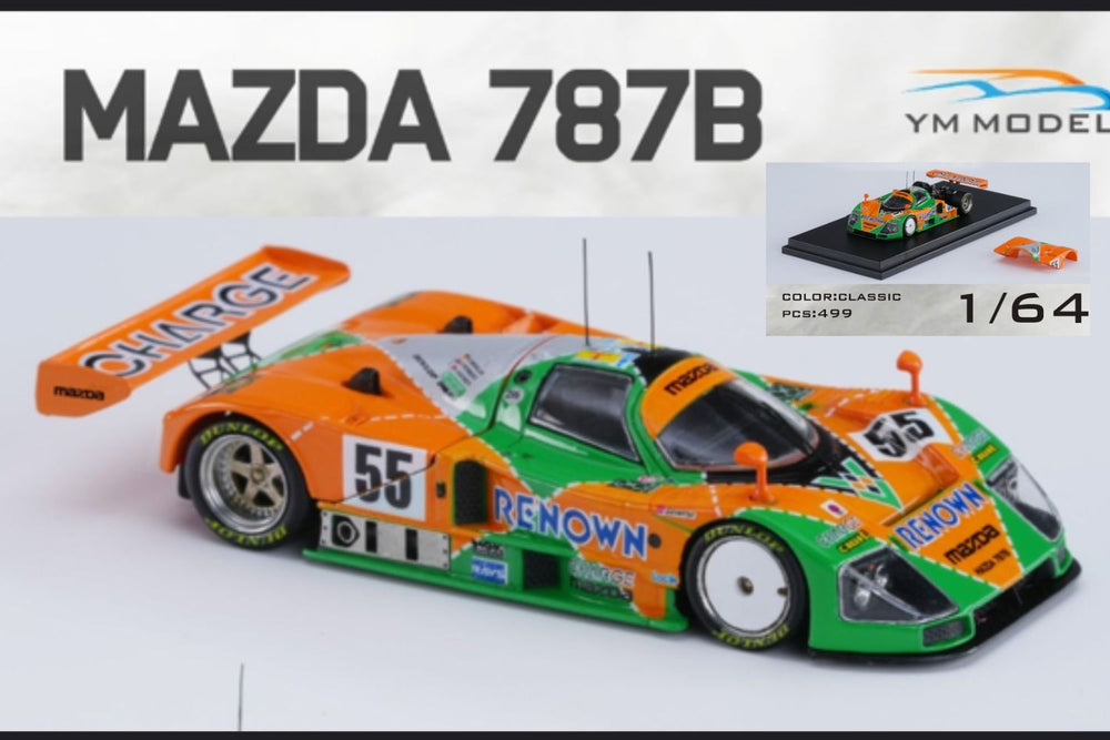 (Pre-Order) YM Model Mazda 787b #55 Le Mans Championship 1991 Winner Limited to 499 Pcs 1:64 (ONLINE ORDER ONLY)