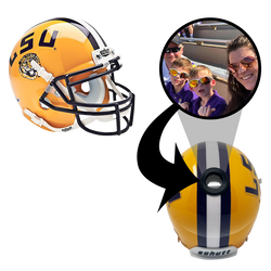 LSU Tigers College Football Collectible Mini Helmet - Picture Inside - FANZ Collectibles (Online Order Only) (ONLINE ORDER ONLY)