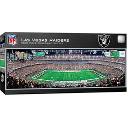 LV Raiders Allegiant Stadium Inside 1000 Piece Panoramic Jigsaw Puzzle MasterPieces