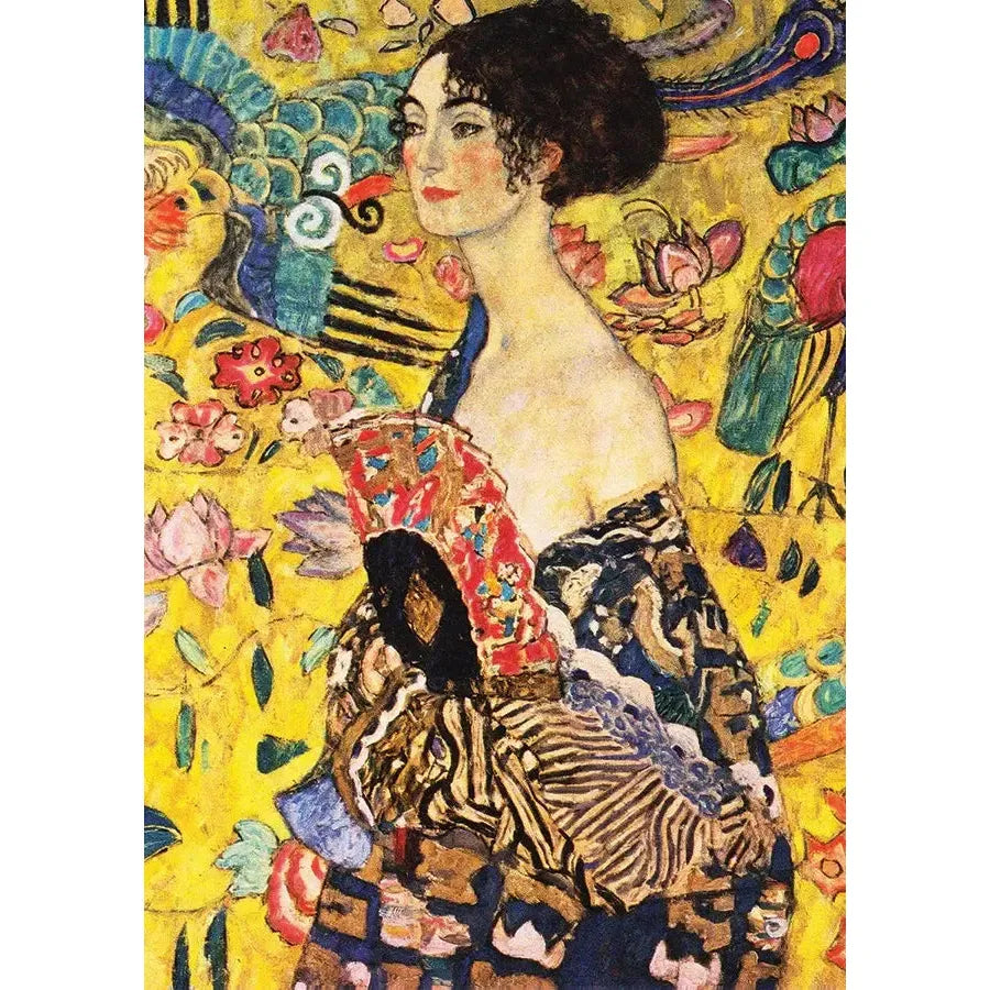 Lady with a Fan by Klimt 1000 Piece Jigsaw Puzzle Enjoy (ONLINE ORDER ONLY)