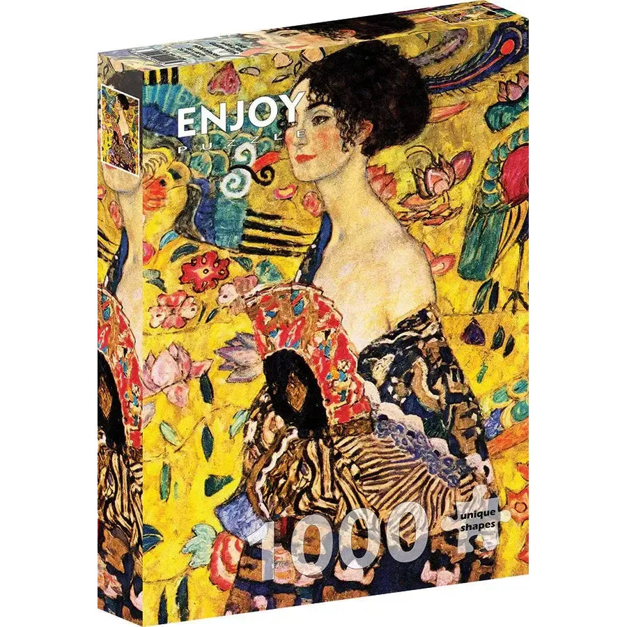 Lady with a Fan by Klimt 1000 Piece Jigsaw Puzzle Enjoy (ONLINE ORDER ONLY)