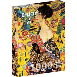 Lady with a Fan by Klimt 1000 Piece Jigsaw Puzzle Enjoy (ONLINE ORDER ONLY)