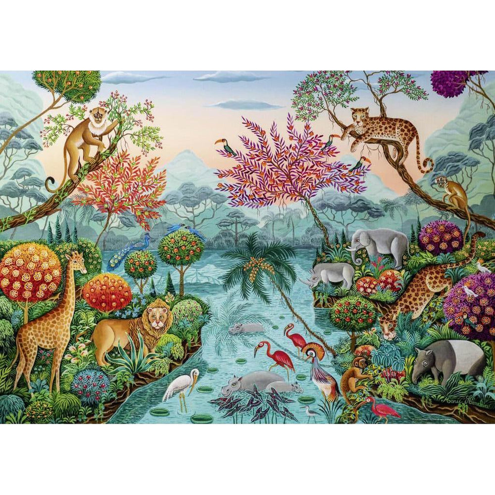 Lagoon Paradise Exotic Garden 1000 Piece Jigsaw Puzzle Heye