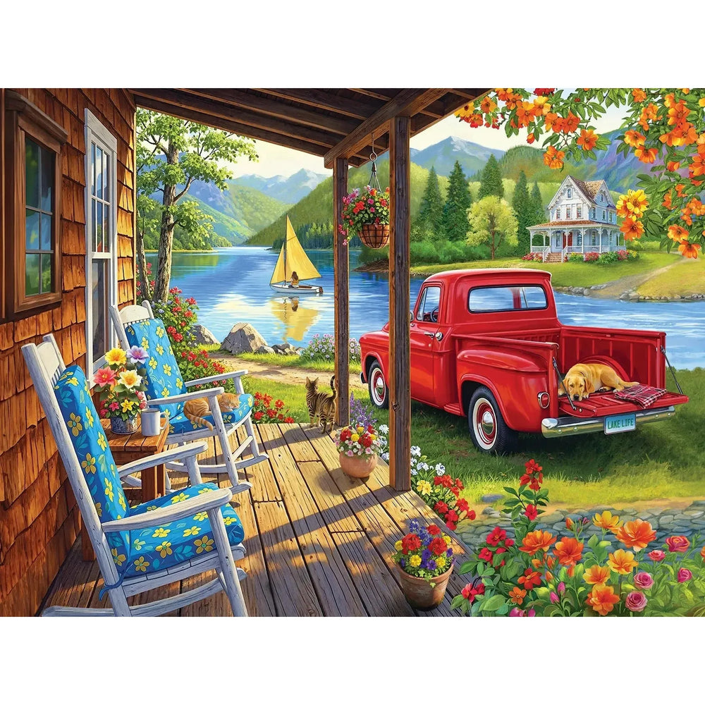 Lake Life 275 Large Piece Jigsaw Puzzle Cobble Hill