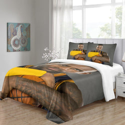 Lakers LeBron Raymone James Bedding Set Pattern Quilt Duvet Cover (Online Order Only)