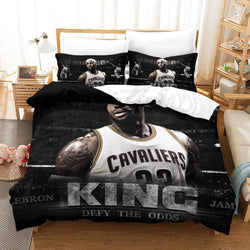 Lakers LeBron Raymone James Bedding Set Pattern Quilt Duvet Cover (Online Order Only)