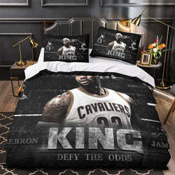 Lakers LeBron Raymone James Bedding Set Pattern Quilt Duvet Cover (Online Order Only)