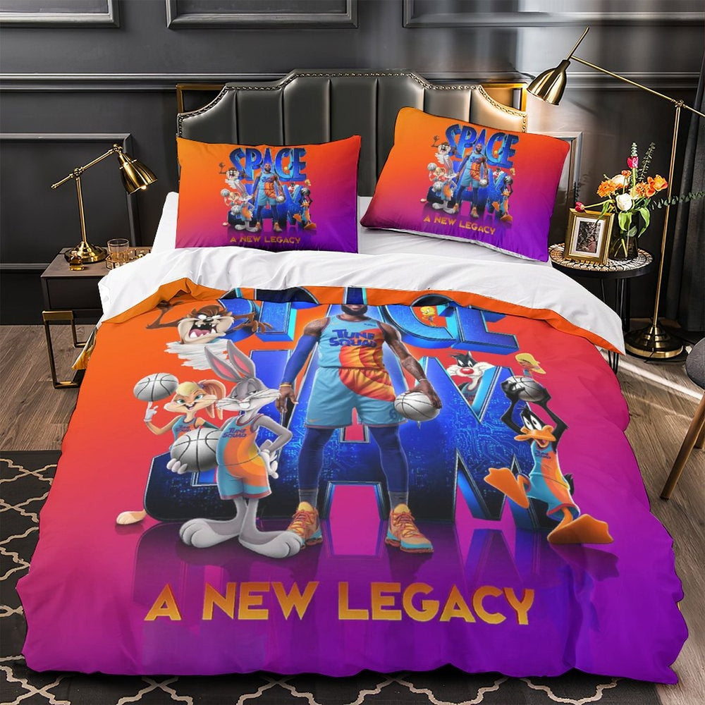 Lakers LeBron Raymone James Bedding Set Pattern Quilt Duvet Cover (Online Order Only)