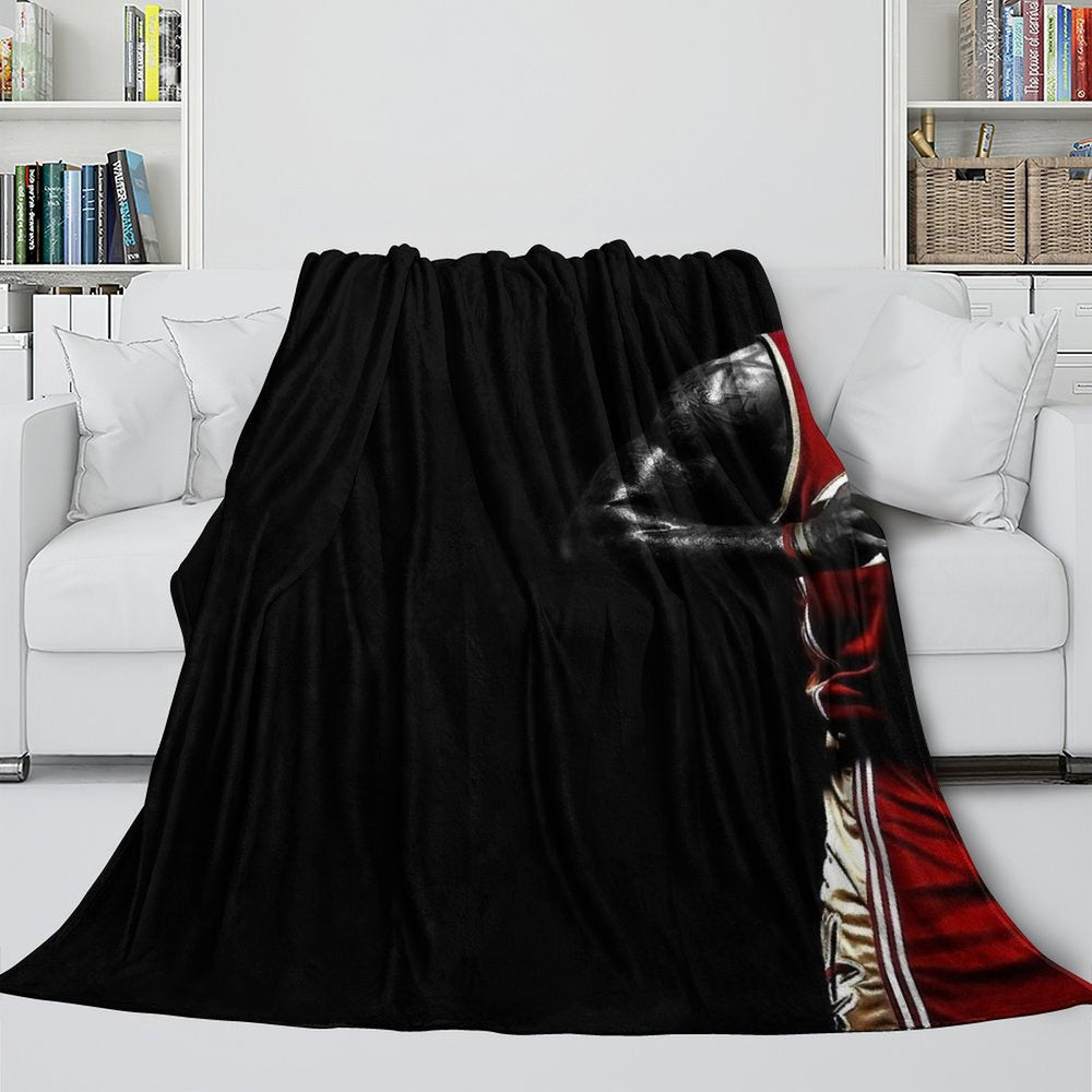 Lakers LeBron Raymone James Blanket Flannel Throw Room Decoration (Online Order Only)