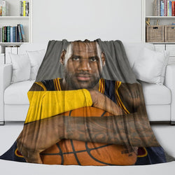 Lakers LeBron Raymone James Blanket Flannel Throw Room Decoration (Online Order Only)
