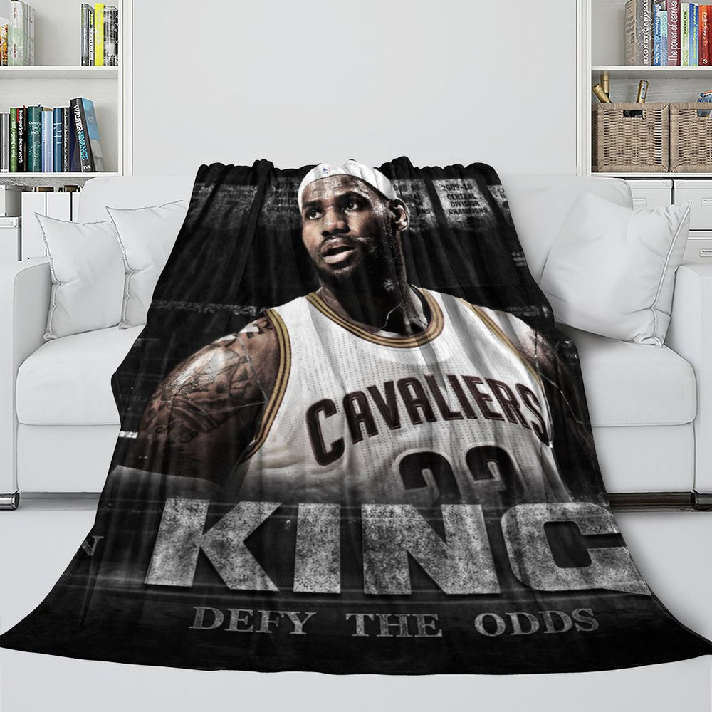 Lakers LeBron Raymone James Blanket Flannel Throw Room Decoration (Online Order Only)