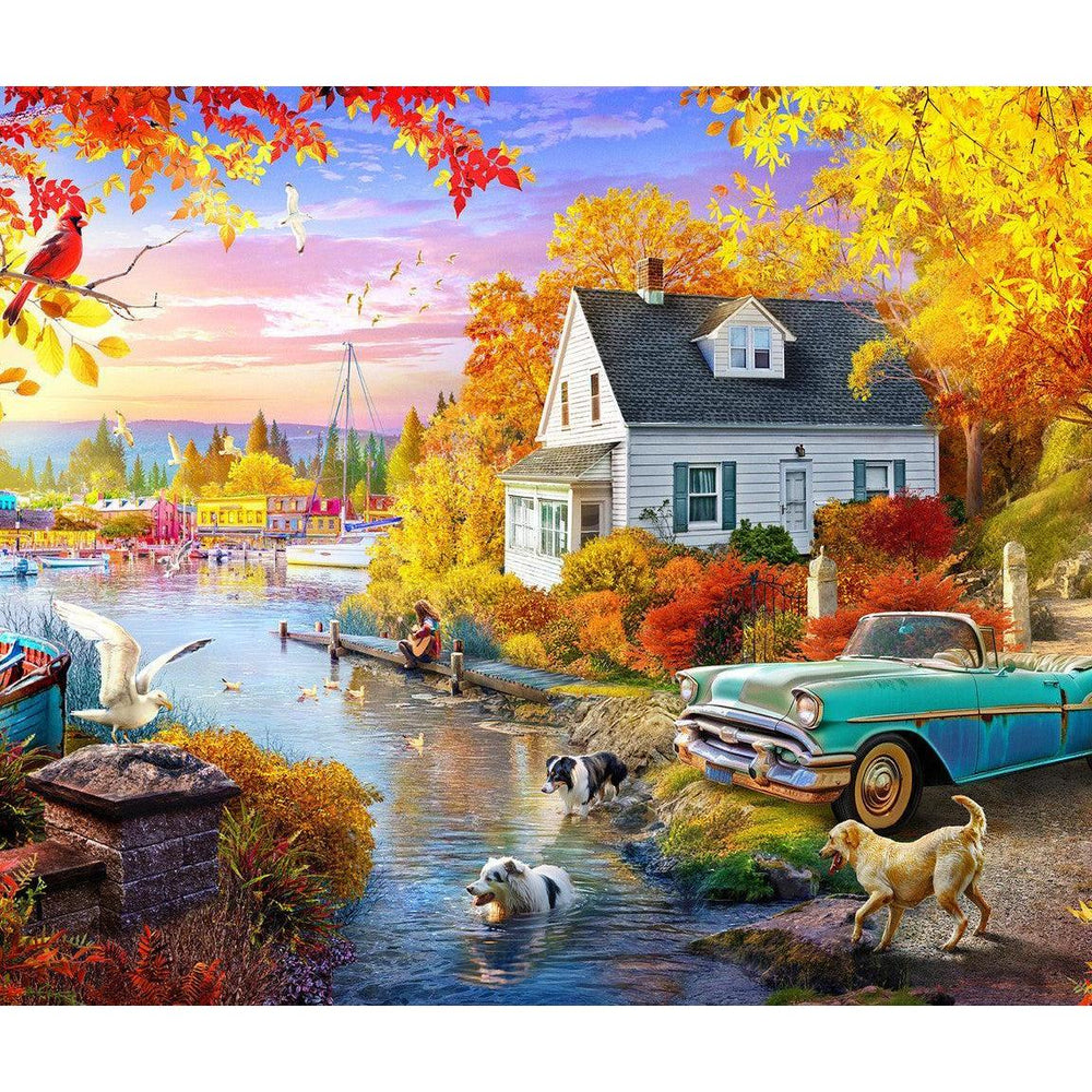 Lakeside Fall Retreat 1000 Piece Jigsaw Puzzle Springbok (ONLINE ORDER ONLY)