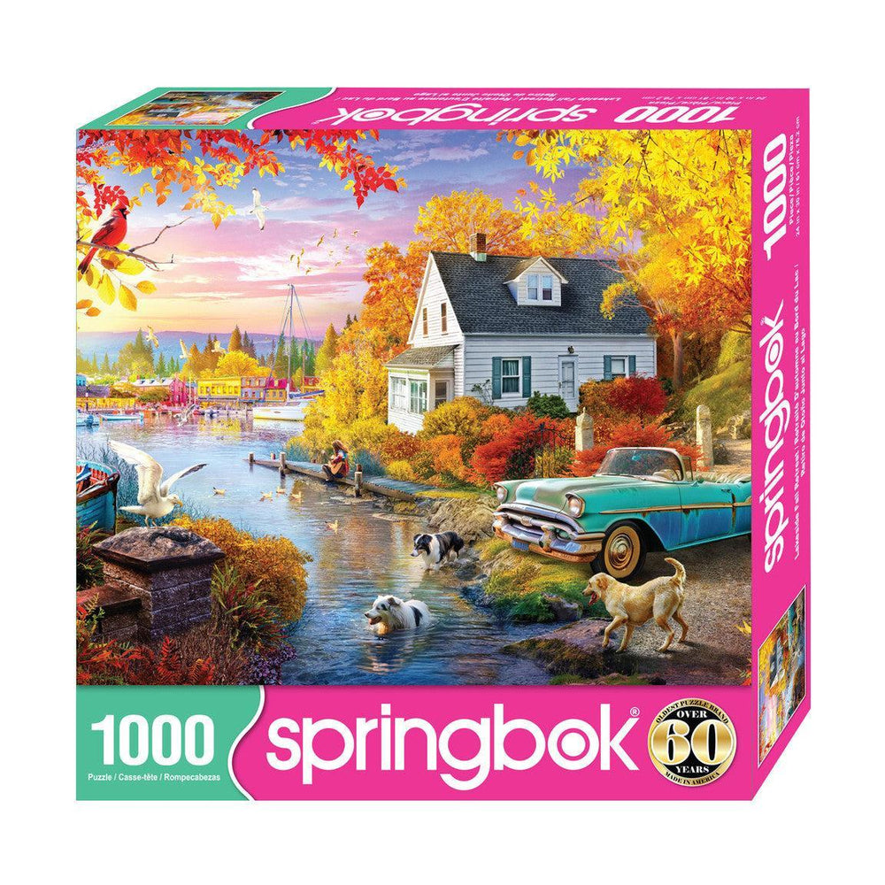Lakeside Fall Retreat 1000 Piece Jigsaw Puzzle Springbok (ONLINE ORDER ONLY)