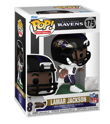 NFL Baltimore Ravens Lamar Jackson (Away Jersey) Funko Pop! Vinyl Figure #175 with Funko Protector (Online Order Only)