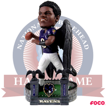 Lamar Jackson Baltimore Ravens Thematic Bobblehead (ONLINE ORDER ONLY)
