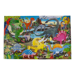 Land of Dinosaurs 100 Piece Jigsaw Puzzle eeBoo (ONLINE ORDER ONLY)