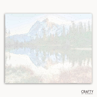 Snow Sunset Mountain