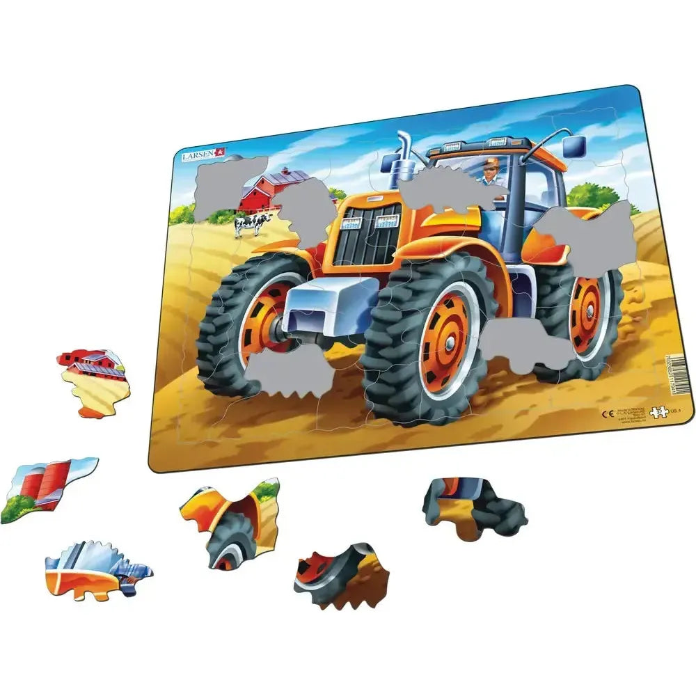Large Tractor 37 Piece Tray Jigsaw Puzzle Larsen