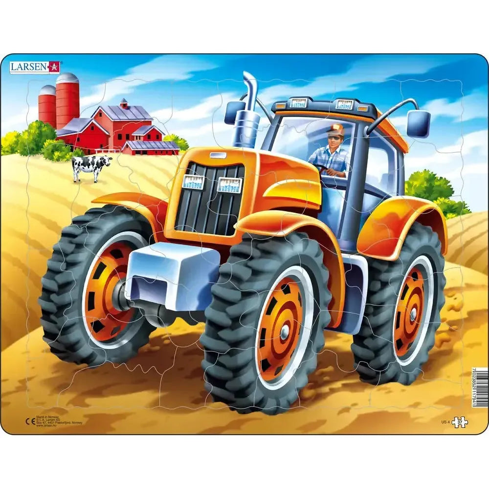 Large Tractor 37 Piece Tray Jigsaw Puzzle Larsen