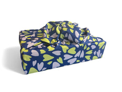 Large Reusable Cloth Furoshiki Gift Wrap | Bright Hearts (ONLINE ORDER ONLY)