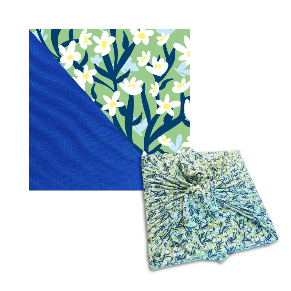 Large Reusable Cloth Furoshiki Gift Wrap | Spring Floral (ONLINE ORDER ONLY)