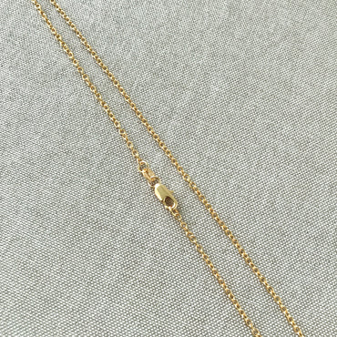 CLEARANCE - 24" 18KT Yellow Gold Filled Chain - MEDIUM LINK 3mm - 24 Inch - Lobster Claw Clasp - 18 Karat KT YGF - Cable Chain Necklace (ONLINE ORDER ONLY)