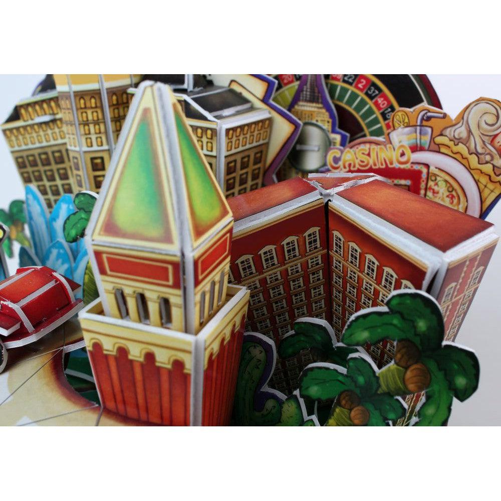 Las Vegas Cityscape 64 Piece 3D Puzzle and Coin Bank (ONLINE ORDER ONLY)