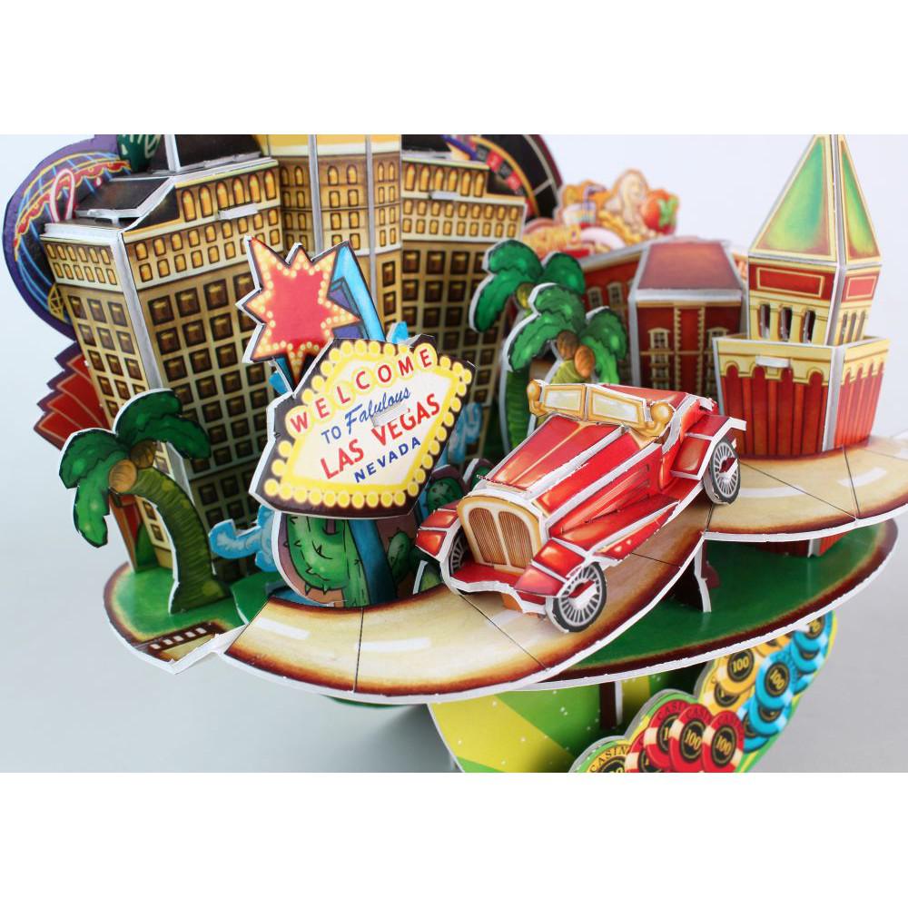 Las Vegas Cityscape 64 Piece 3D Puzzle and Coin Bank (ONLINE ORDER ONLY)
