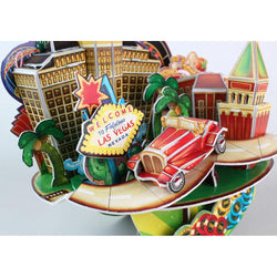Las Vegas Cityscape 64 Piece 3D Puzzle and Coin Bank (ONLINE ORDER ONLY)