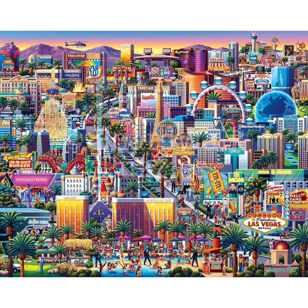 Las Vegas Strip 500 Piece Jigsaw Puzzle Boardwalk (ONLINE ORDER ONLY)