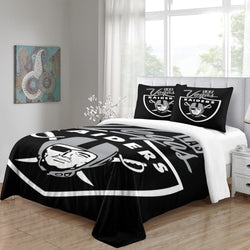 Las Vegas Raiders Bedding Set Duvet Cover Without Filler (Online Order Only)