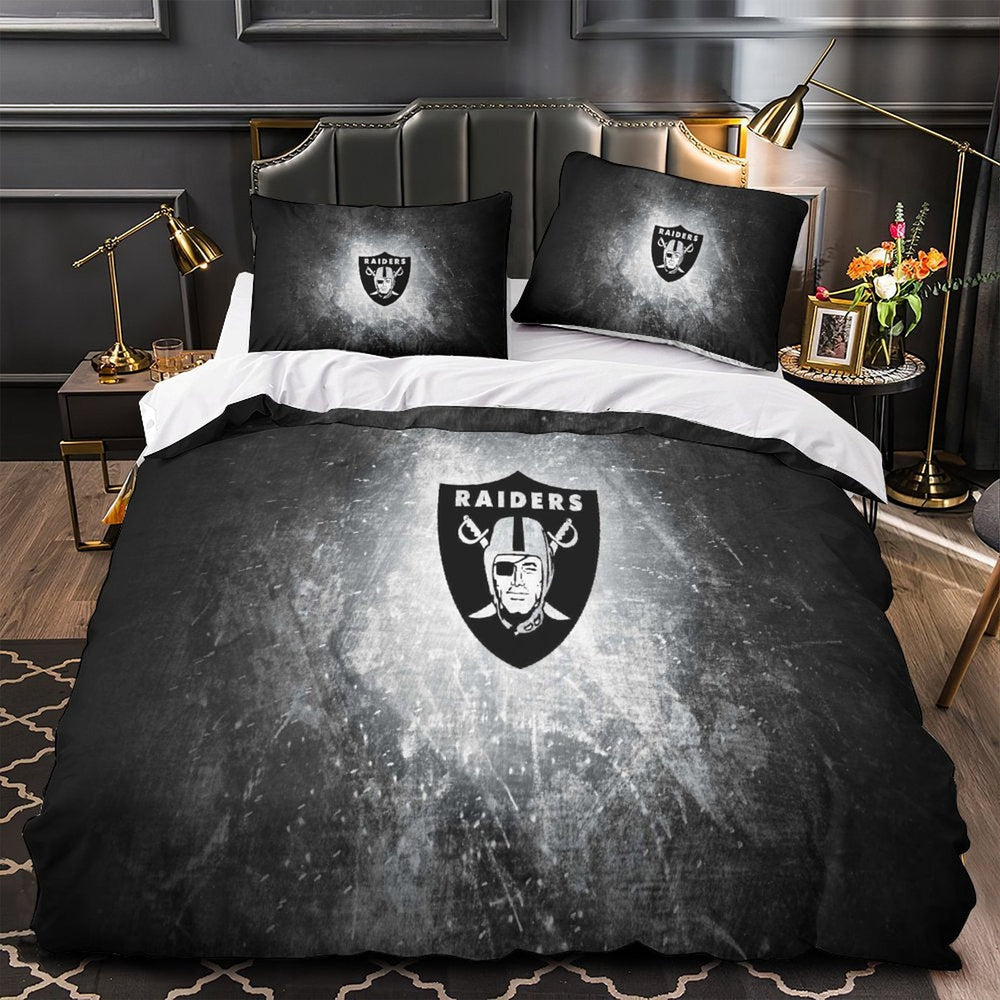 Las Vegas Raiders Bedding Set Duvet Cover Without Filler (Online Order Only)