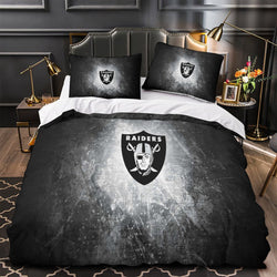 Las Vegas Raiders Bedding Set Duvet Cover Without Filler (Online Order Only)