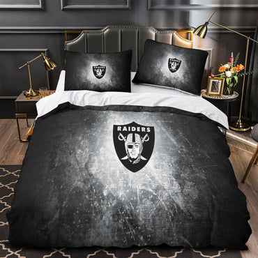 Las Vegas Raiders Bedding Set Duvet Cover Without Filler (Online Order Only)